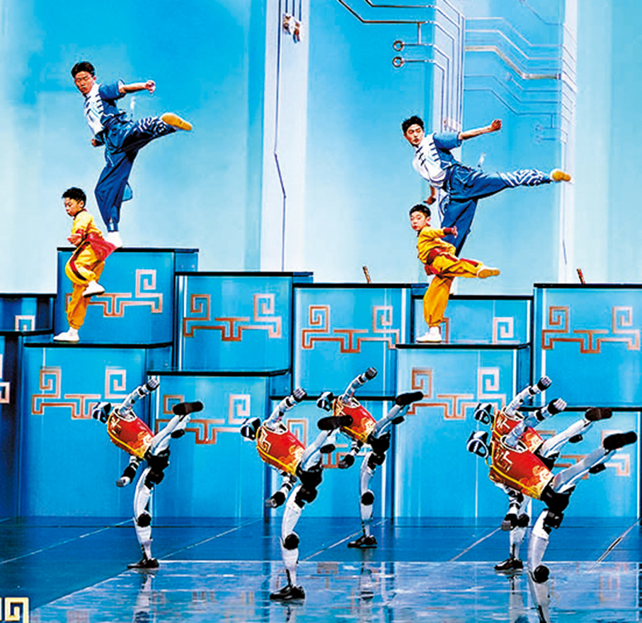●今年春晚的機器人表演令人印象深刻，展現出它們擁極高的運動性能。
