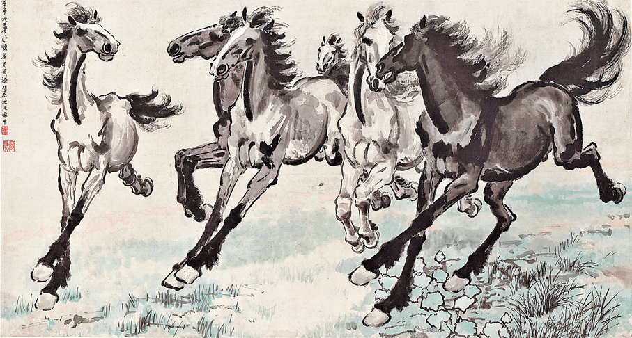 ●徐悲鴻《六駿圖》 主辦方供圖