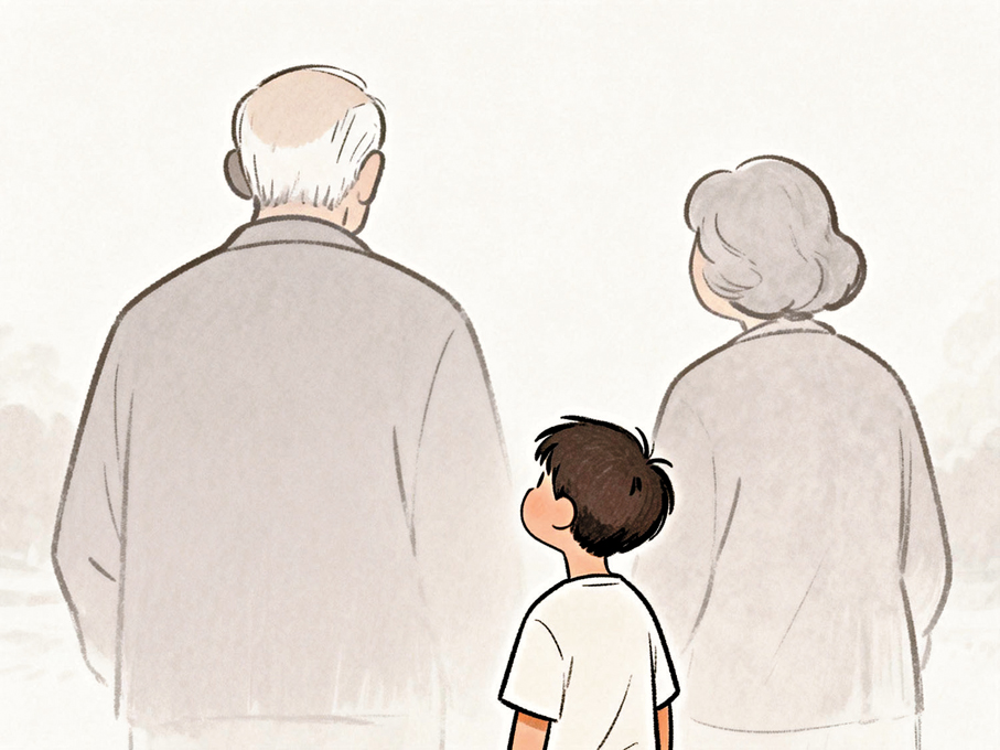 ●我永遠懷念安爺爺和安奶奶。 AI繪圖