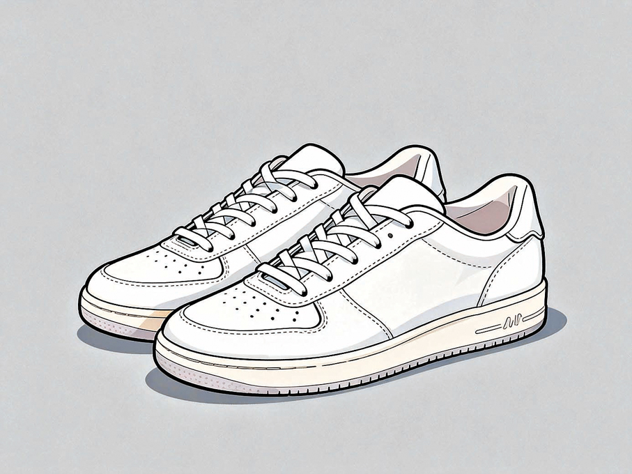 ●他如願擁有了一雙白球鞋。 AI繪圖