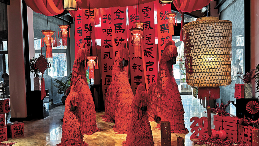 ●禧園濃濃的春節氛圍已就緒。