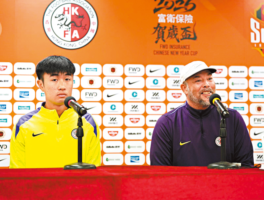 ●甘智健（左）盼在賀歲盃證明自己的實力。