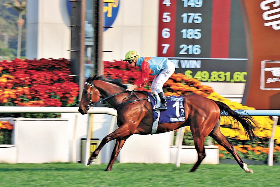 ●「嘉應高昇」連勝紀錄推進至18場。 香港文匯報記者鄭凱迪  攝