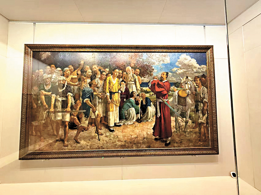 ●《田橫五百士》是徐悲鴻的油畫代表作之一。