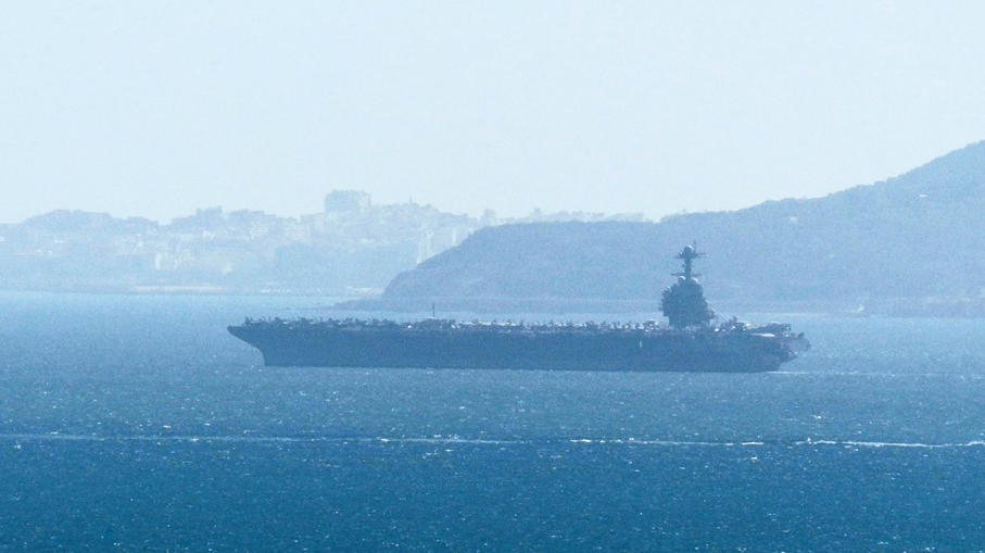 ●「福特號」正跨越大西洋返回中東部署。 路透社