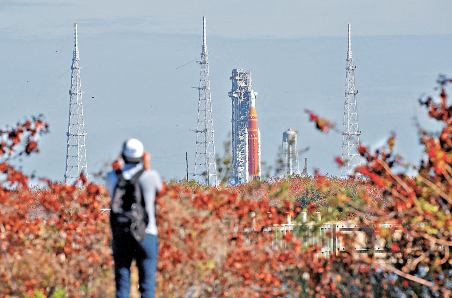 ●「阿耳忒彌斯2號」載人繞月飛行任務火箭出現新問題。 法新社