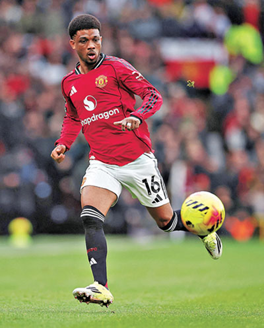 ●阿密特迪亞路已站穩曼聯右翼位置。  資料圖片