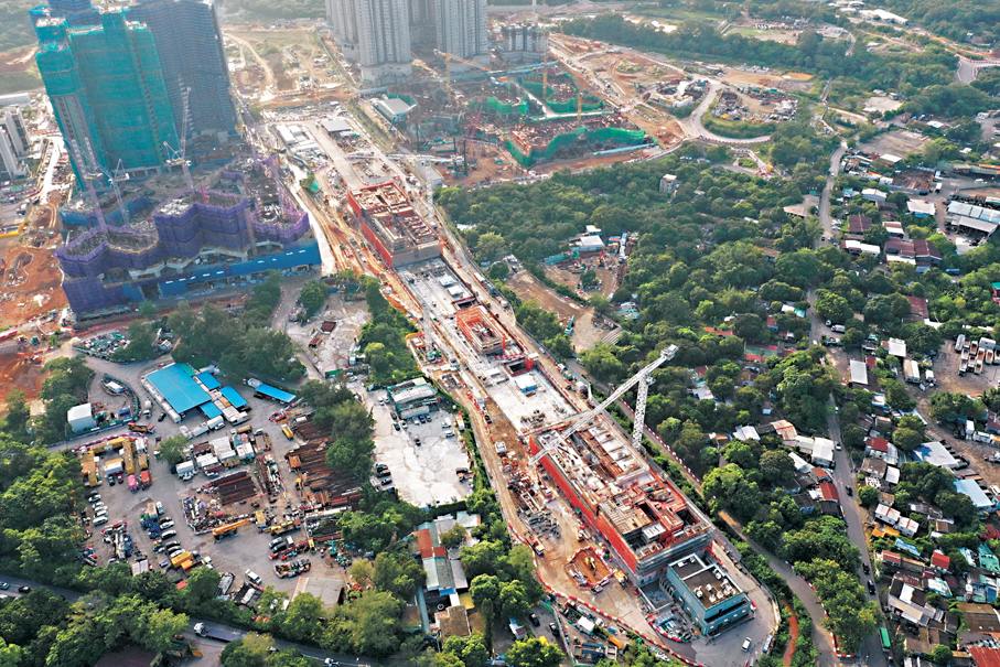 ●擬建的北環線古洞站將設於落馬洲站及上水站之間。 香港文匯報記者曾興偉  攝