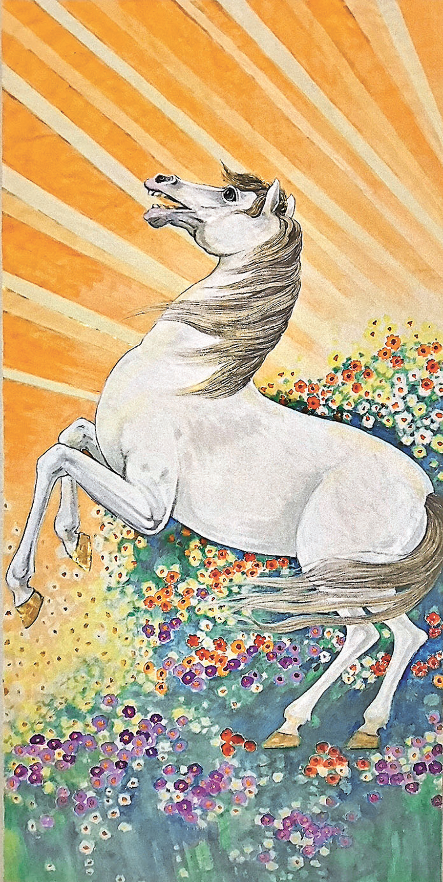 ●《意氣風發》紙本設色124cm x 248cm（2026年） 作者畫作