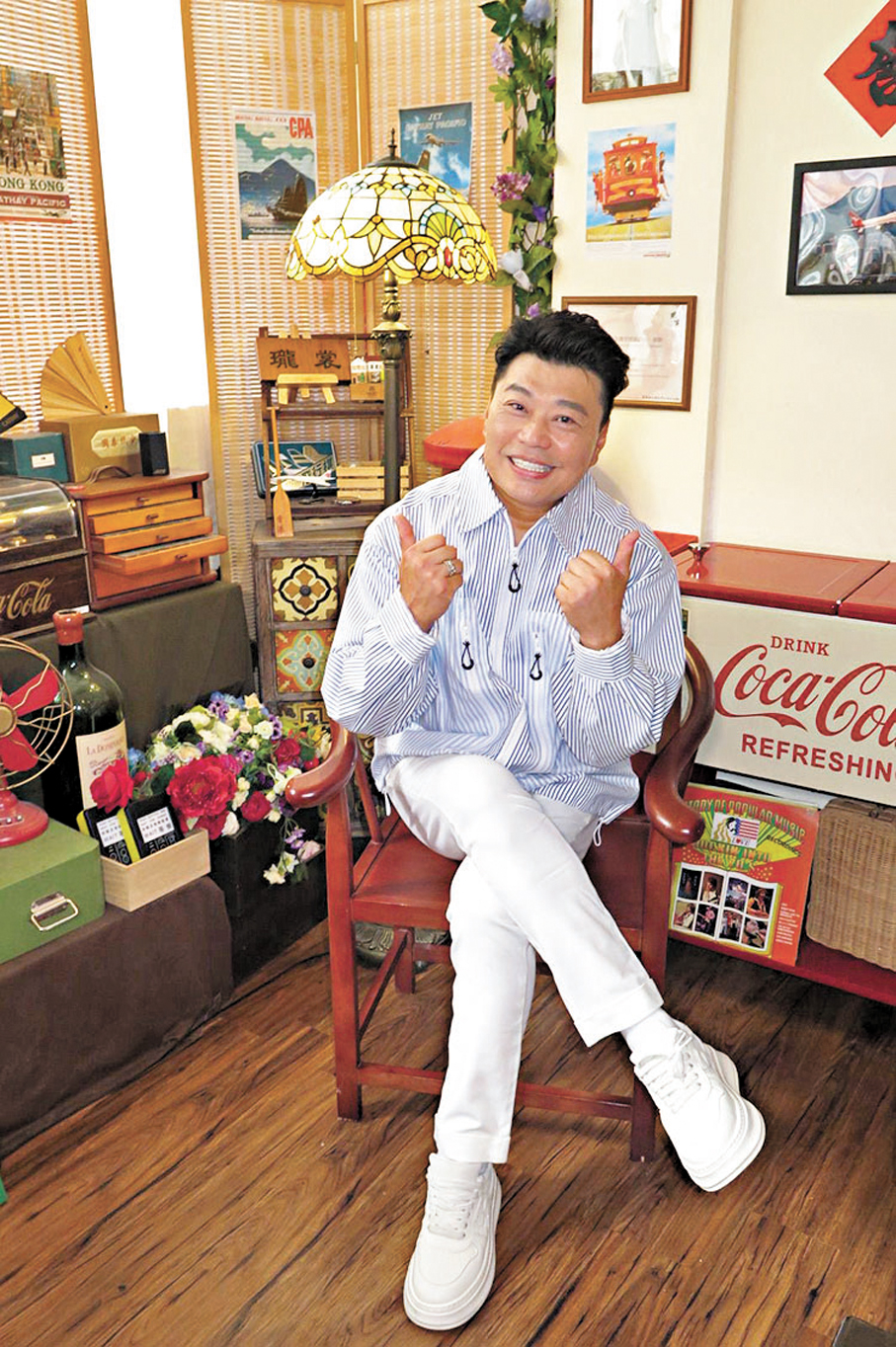 ●阮兆祥希望新節目可以添食。  香港文匯報記者阿祖  攝