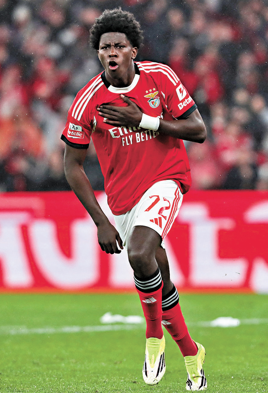 ●賓菲加新星前鋒卡布拉爾，將是球隊爭取晉級的秘密武器。   資料圖片