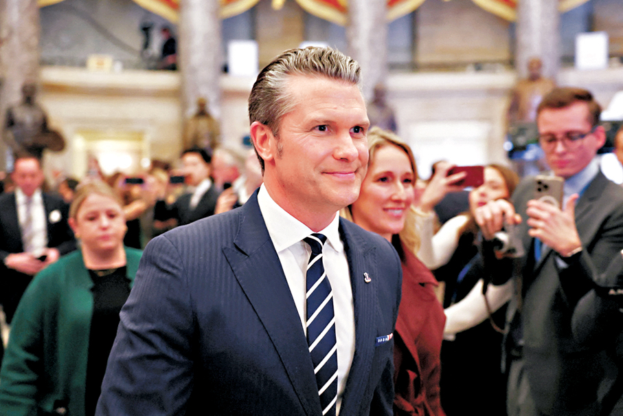 ●海格塞斯要求科企移除AI技術防護措施。   資料圖片