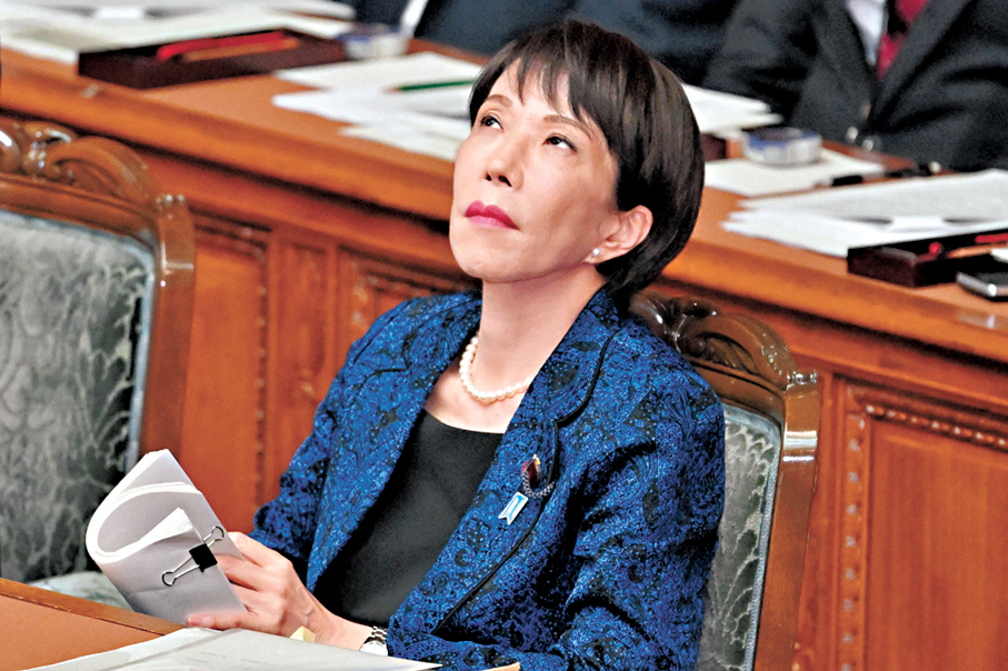 ●高市早苗向當選的自民黨眾議員發送價值數萬日圓的禮品目錄。   法新社