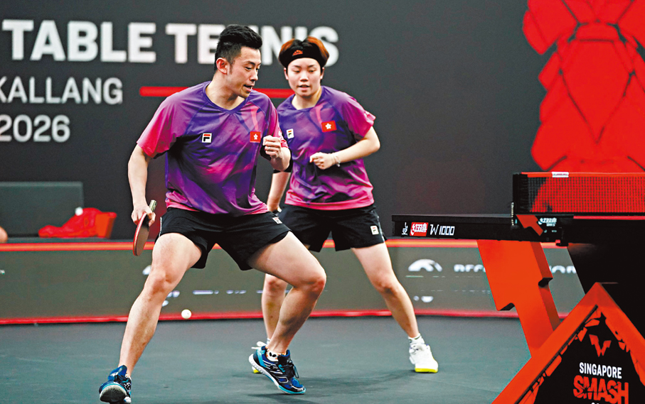 ●「黃杜配」在比賽中。  WTT微博圖片