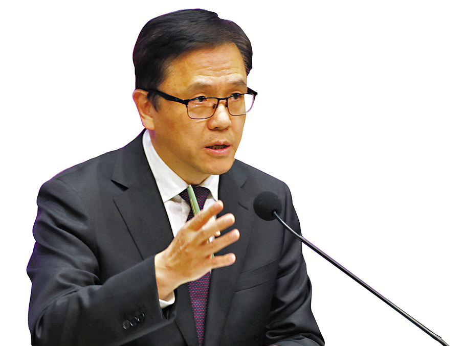 ●孫東希望利用香港現有優勢發展產業，並引入外來優質企業。 香港文匯報記者萬霜靈  攝