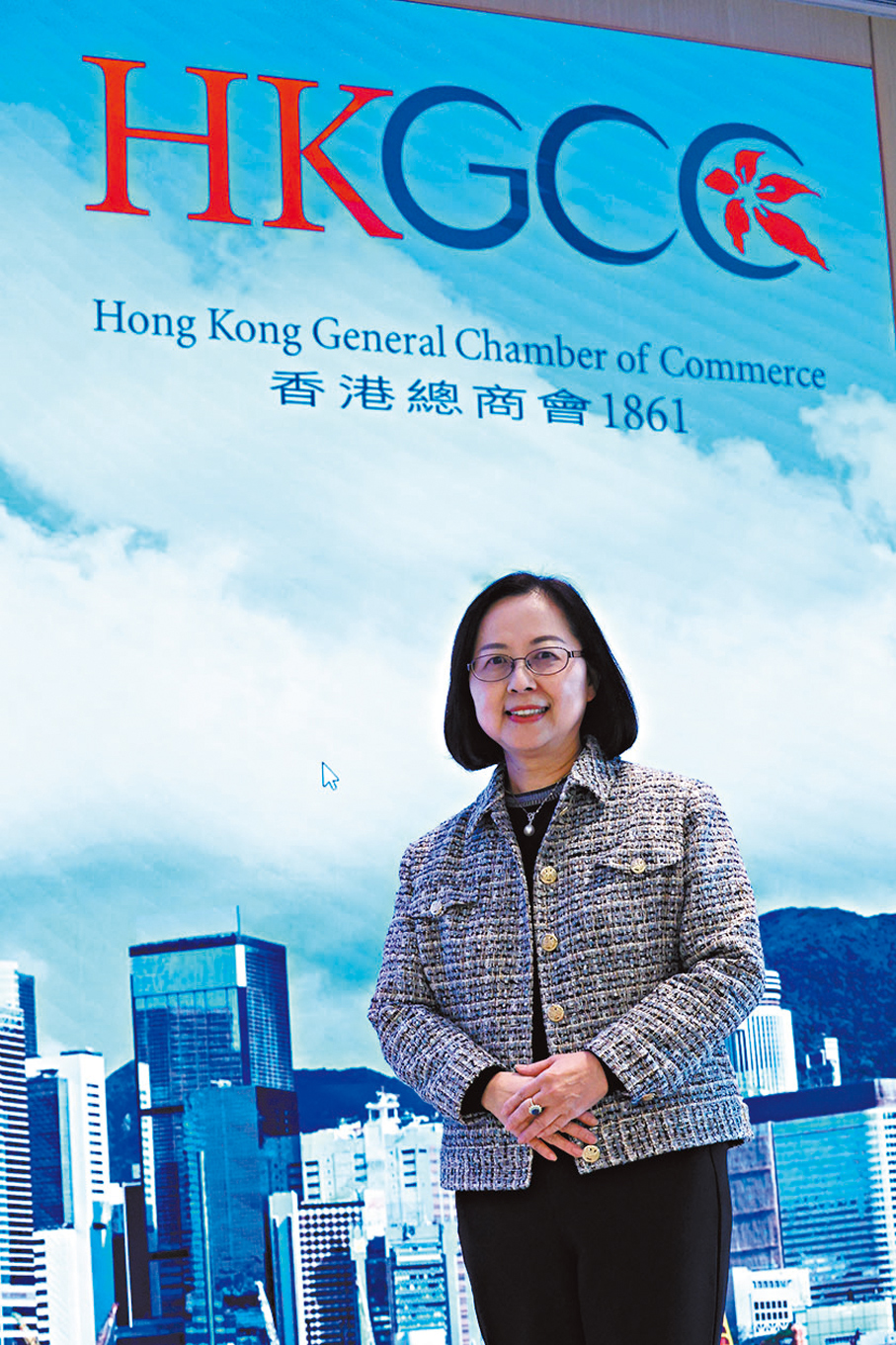 ●香港總商會主席陳瑞娟 香港文匯報記者萬霜靈  攝