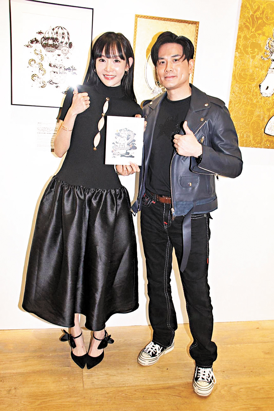 ●趙慧珊與伍允龍相識十多年。    香港文匯報記者達里 攝