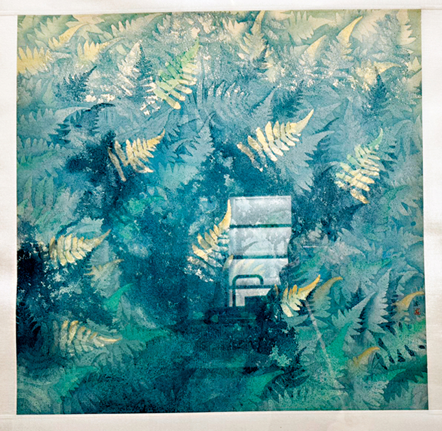 ●潘麗《春兆》在展出中。