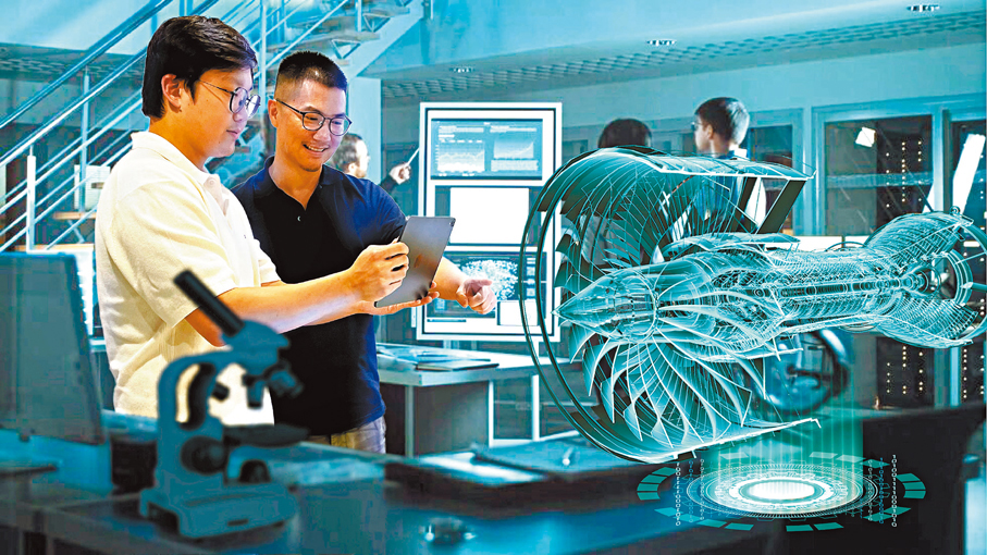 ●早前，香港科技大學機械及航空航天工程學系的學生探討機械工程和航空航天工程的特殊專業領域知識。 資料圖片