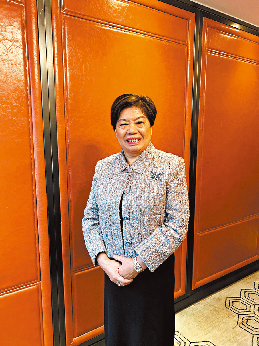 ●飛達控股副主席兼董事總經理顏寶鈴。  香港文匯報記者莊程敏  攝