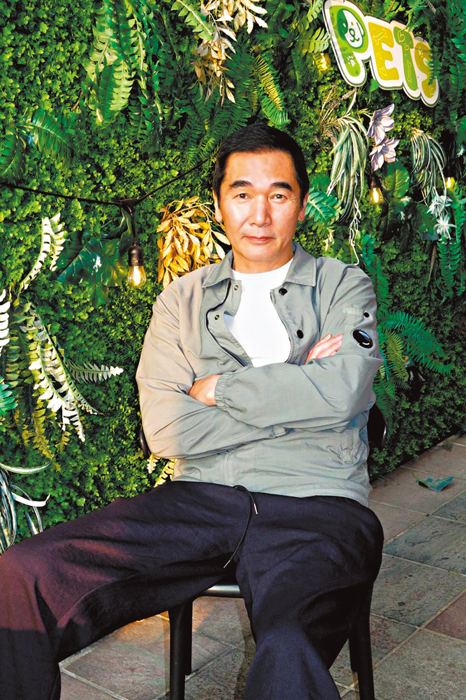 ●方中信時刻保持最佳狀態，隨時準備參演電影。  香港文匯報記者阿祖 攝