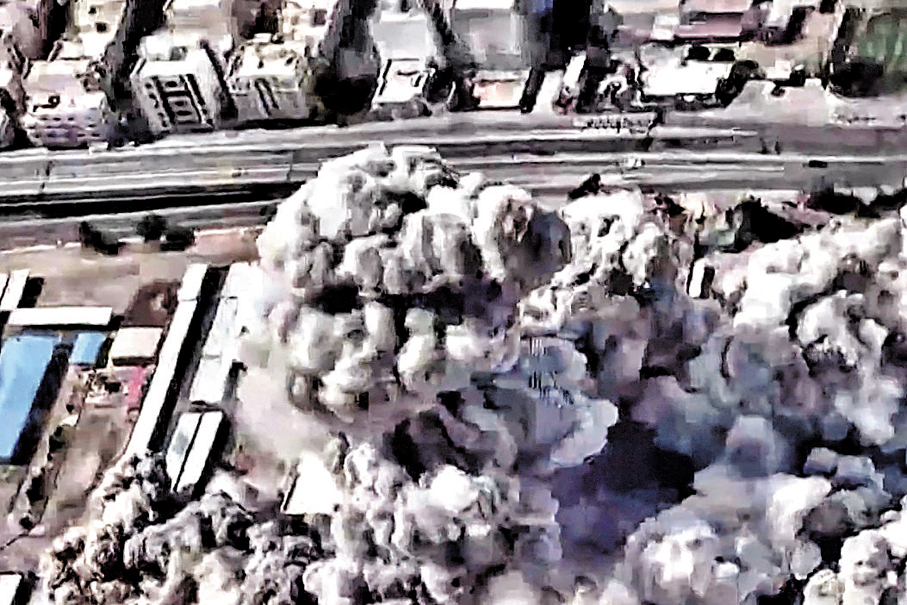 ●以軍發布擊殺哈梅內伊一刻照片。 法新社