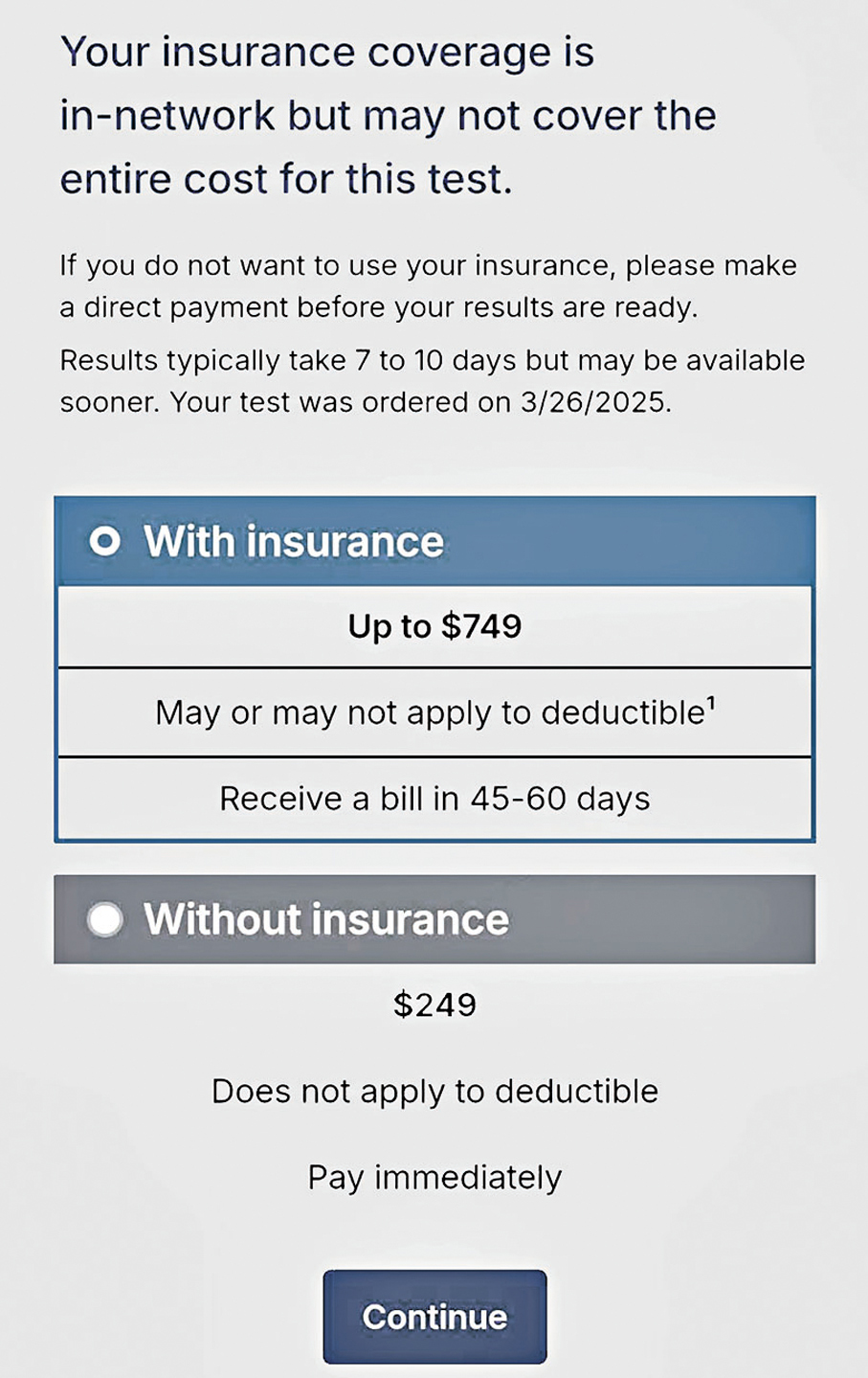 ●Renee提供的醫療繳費單。