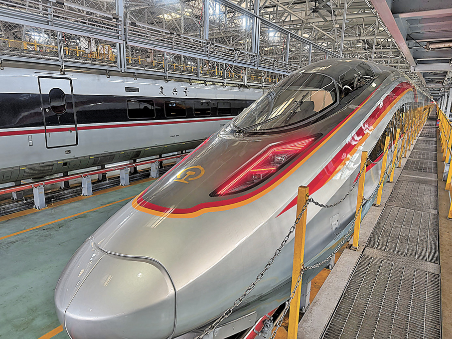 ●高鐵（香港段）將首次引入新型號「復興號」智能動車組。 港鐵供圖