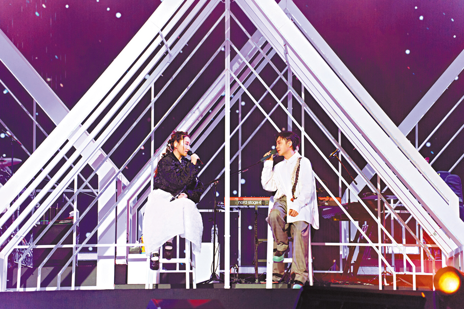 ●王菀之與青峰合作無間。  大會供圖