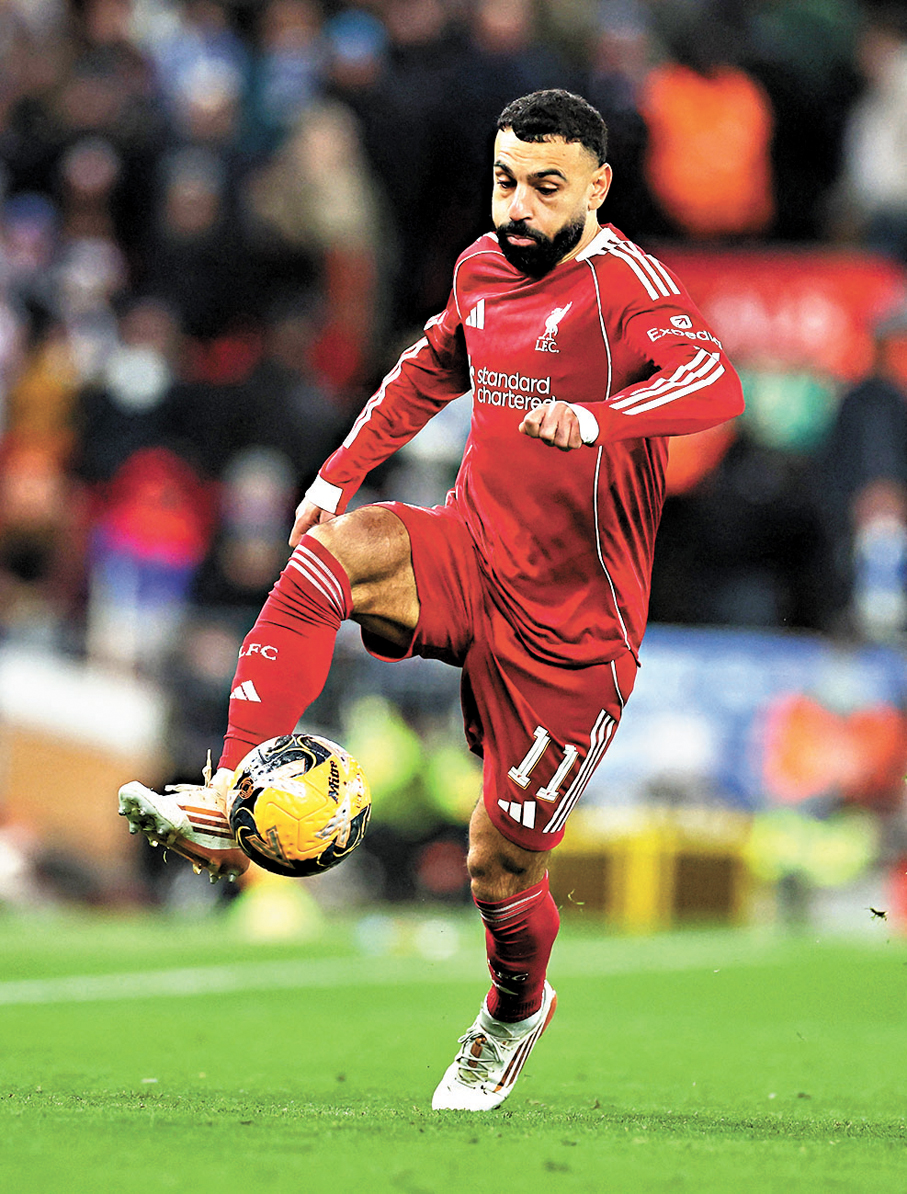 ●利物浦球星沙拿近期演出已恢復高水平。 資料圖片