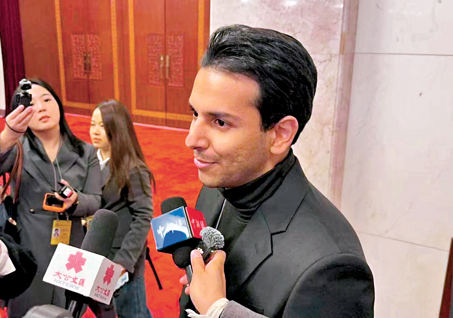 ●伊拉克記者方浩明。香港文匯報記者馬曉芳  攝