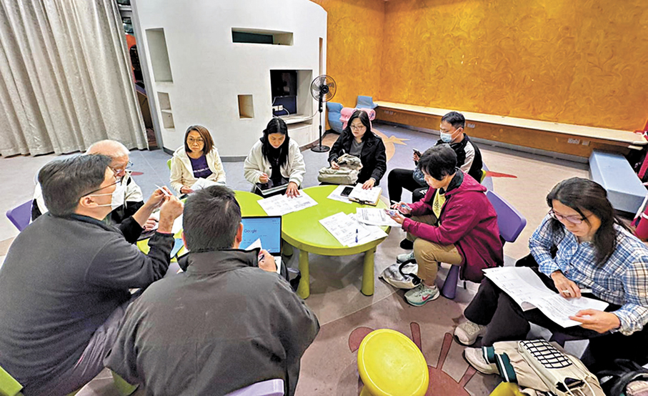 ●核心義工開會商討活動細則。 主辦方供圖