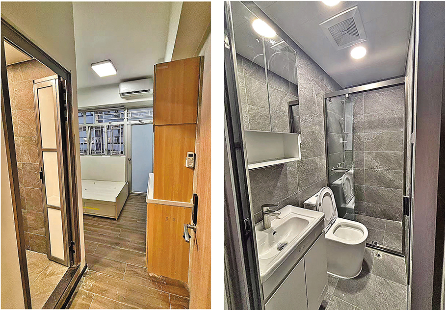 合規簡樸房●合規簡樸房有獨立衞生間，樓面面積不少於8平方米。 受訪者提供