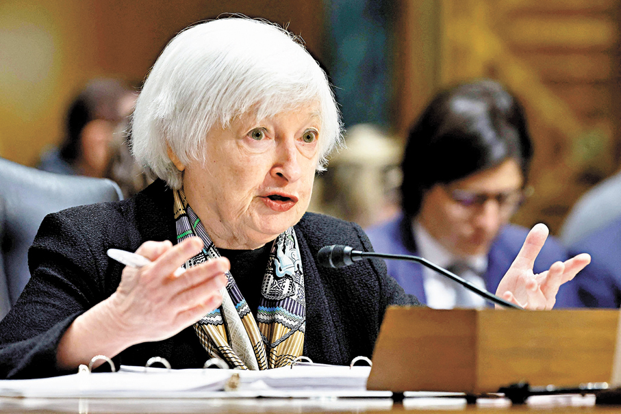 ●美國前財長、美聯儲前主席耶倫指出，石油供應受阻下，原油價格會續強，這或將推高美國通脹。 資料圖片