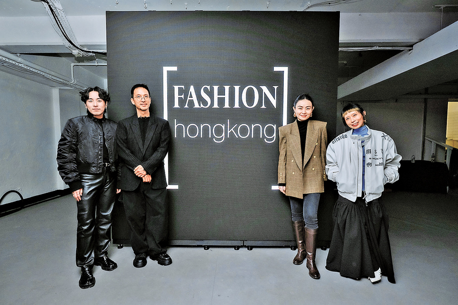 ●左起︰徐逸昇、黃梓維、蔣韻薇和Menu Tsai參與匯演。