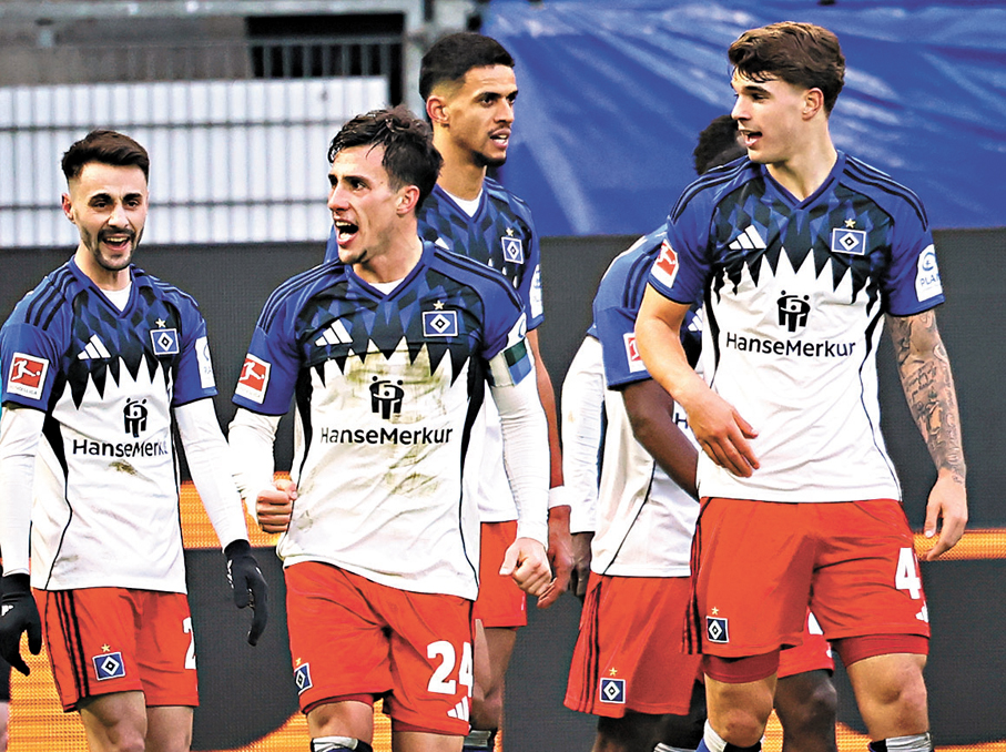 ●漢堡有力於主場報捷。  資料圖片