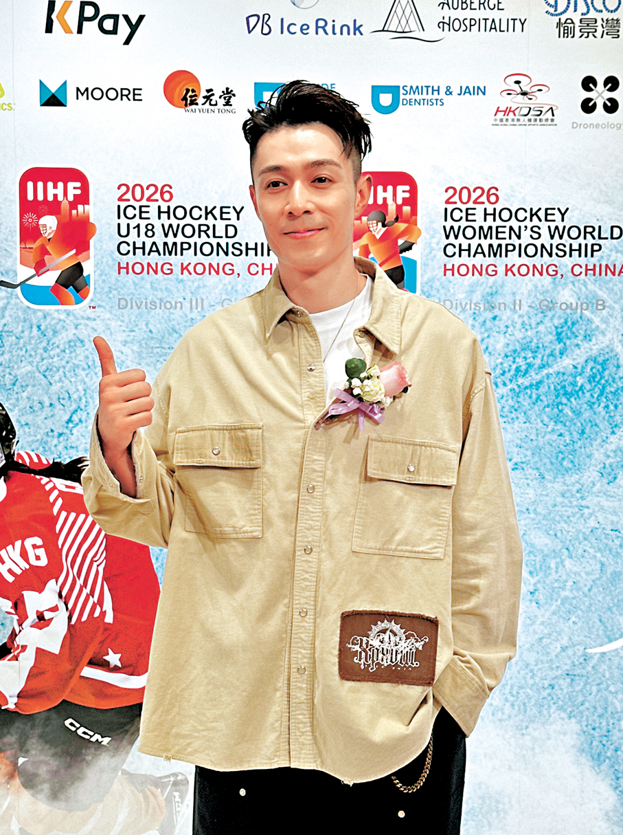 ●周柏豪透露一直有留意冰球賽事。 香港文匯報記者子棠  攝