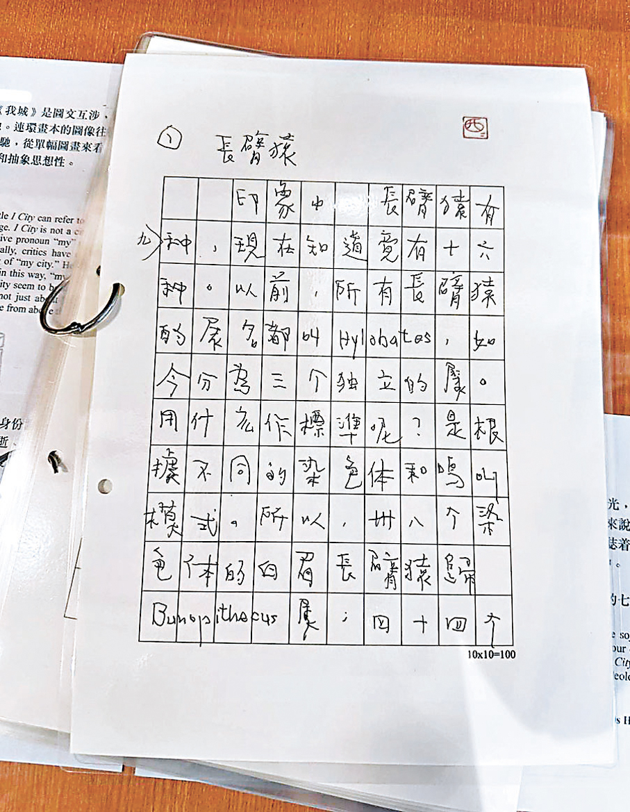 ●西西手稿《長臂猿》