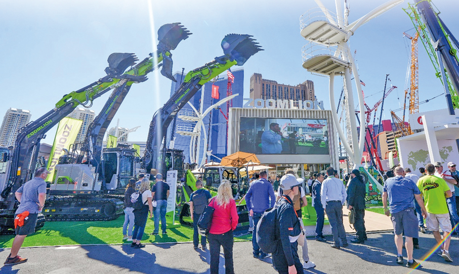 ●中聯重科產品在2026美國拉斯維加斯工程機械展上驚艷亮相。