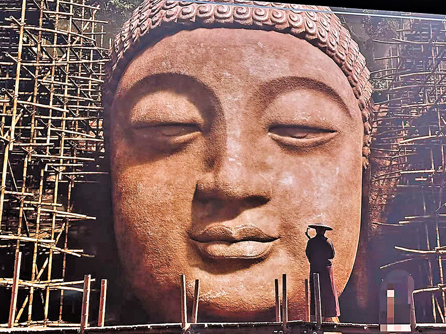 ●樂山大佛是今天世界的文化遺產。 作者供圖