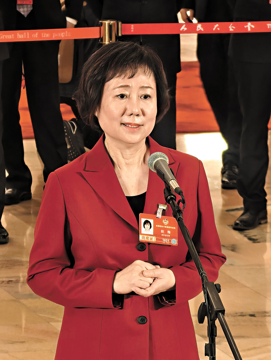 ●全國政協委員、中國社會科學院美國研究所研究員趙梅。香港文匯報記者趙一存  攝