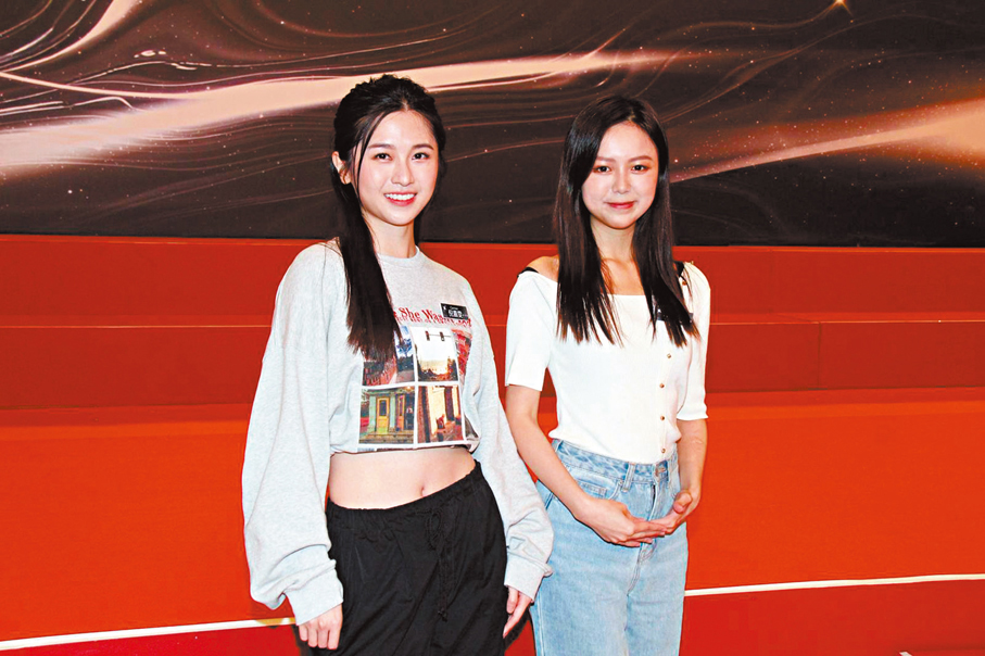 ●倪嘉雯（左）與胡敏芝希望藉訓練突破自我。香港文匯報記者達里  攝