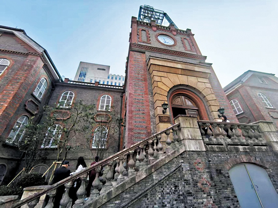 上海氣象博物館外觀，該建築已有百年歷史。  