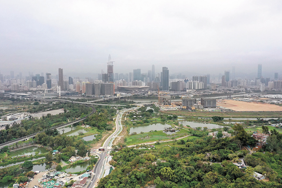 ●劉業強相信，正在全力推進的北部都會區今後將是香港發展的最重要引擎。 資料圖片