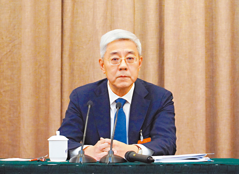 ●江西省委書記、江西代表團團長尹弘   香港文匯報記者黃慧  攝