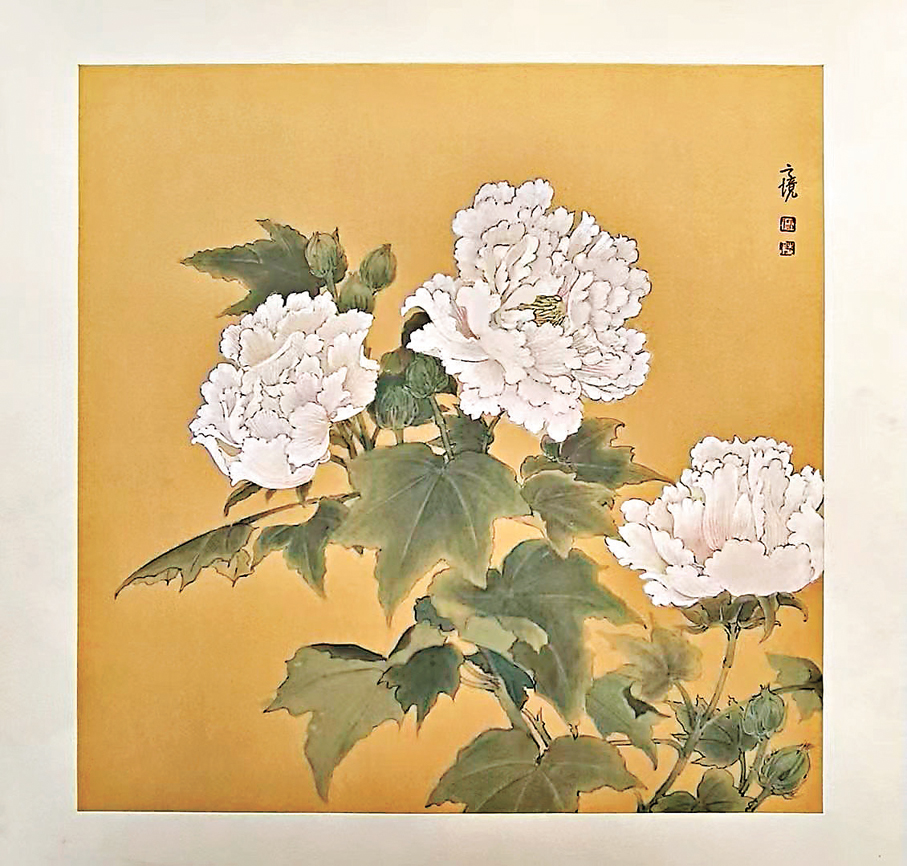 ●《玉芙蓉》紙本設色50cm×50cm。   （2026年） 作者畫作