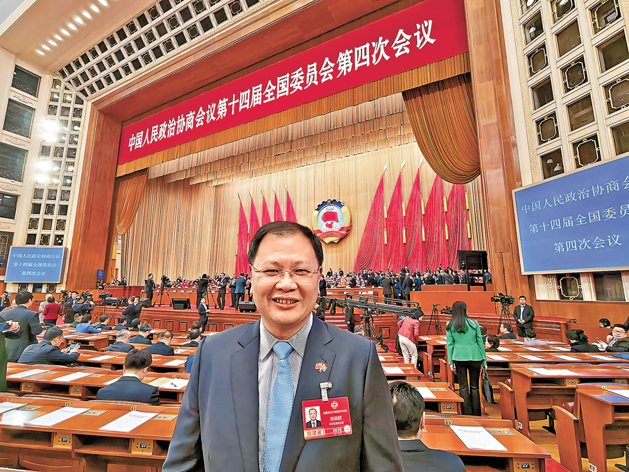 ●林曉輝建議，將深圳市中英街面向香港青少年開放並打造為愛國主義教育基地。香港文匯報北京傳真