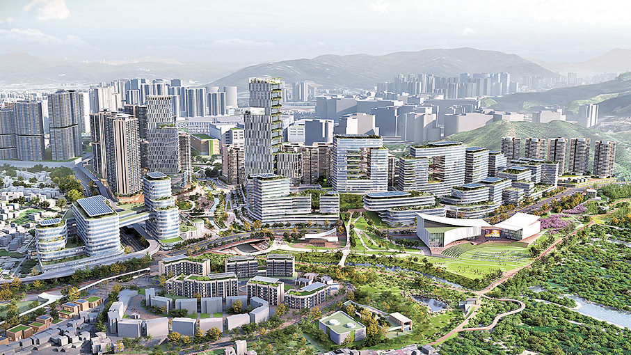 ●圖為北都區未來發展構想圖。 資料圖片