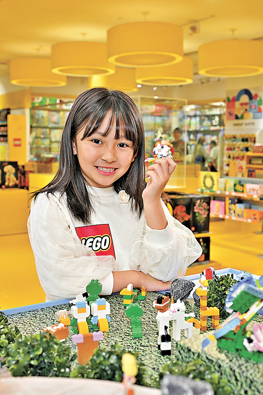 ●「LEGO動物萌友」互動體驗專區，參加者可認養動物萌友。