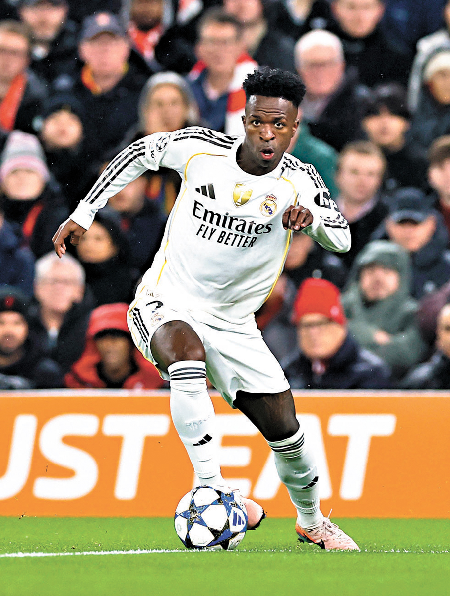 ●皇馬只能依靠雲尼斯奧斯攻堅。  資料圖片